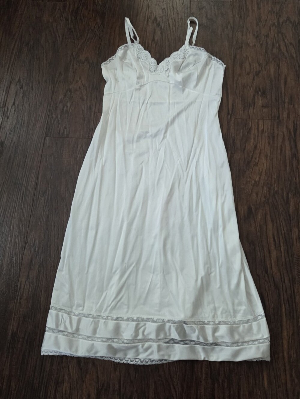 White Lace-Trim Slip Dress - Women's Intimate